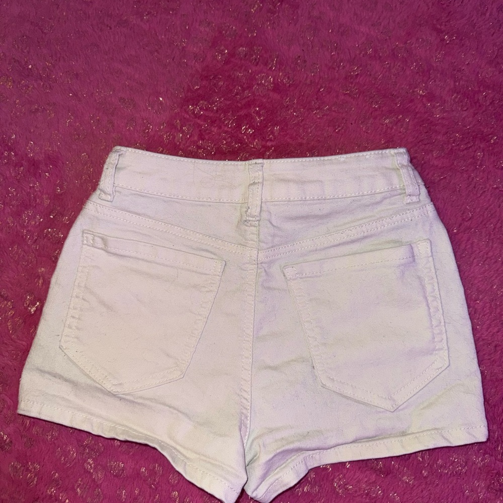 Blue Spice Women's Cream High Waist Shorts